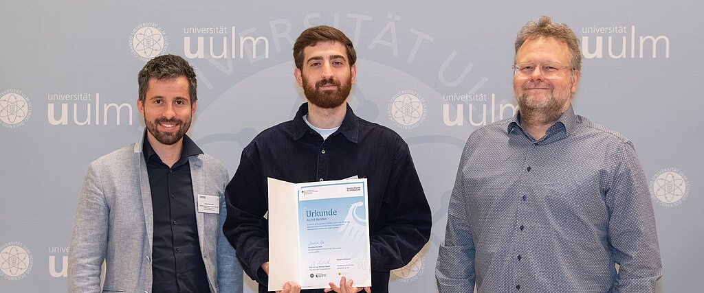 Übergabe des Deutschlandstipendiums.