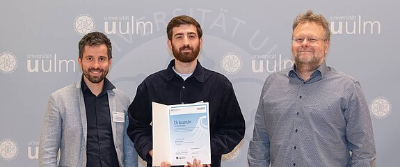 Übergabe des Deutschlandstipendiums.